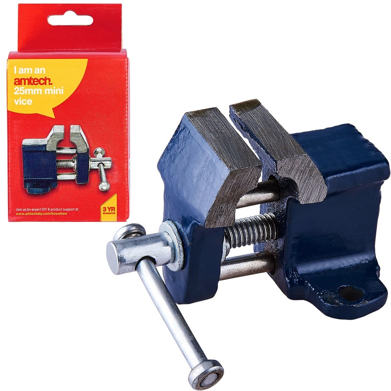 Amtech 25mm Cast Iron Mini Baby Vice