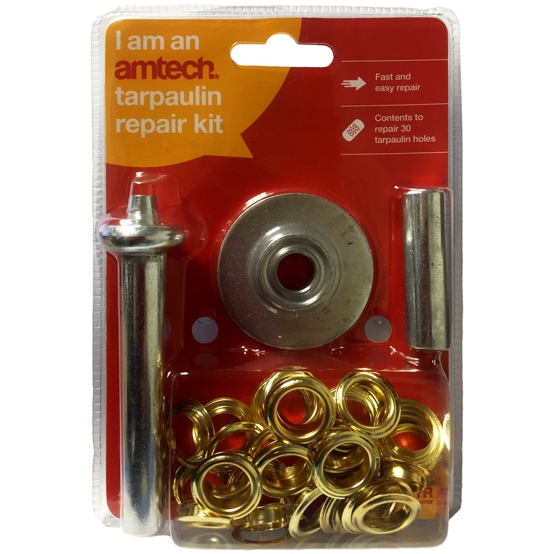 Amtech 63 Piece Tarpaulin Eyelet Repair Kit