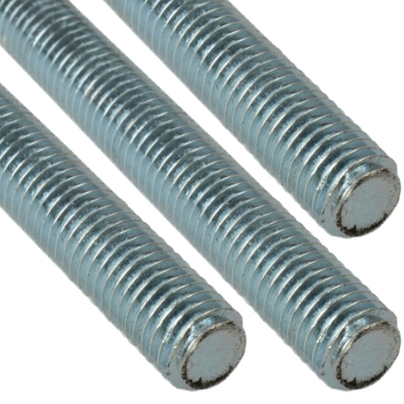 ForgeFix 1m Zinc Plated Threaded Rod Bar Studding