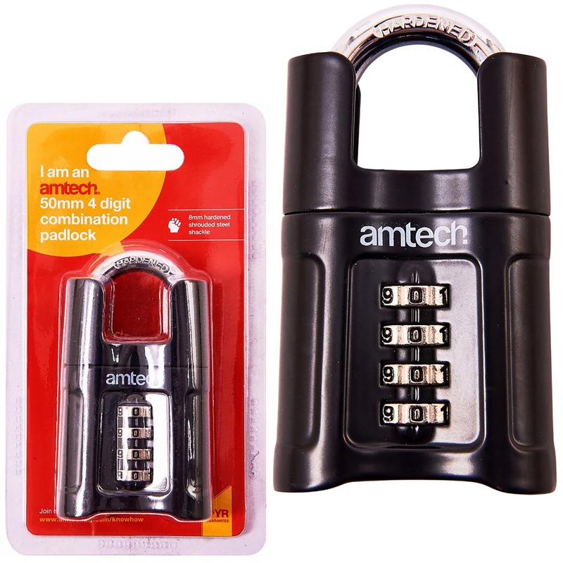 Amtech 50mm 4 Digit Combination Padlock
