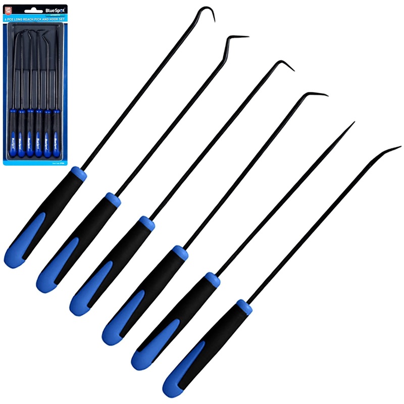 BlueSpot 6 Piece Long Reach Hook and Pick Set