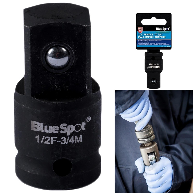 BlueSpot Impact Socket Adaptor 1/2" Female to 3/4" Male