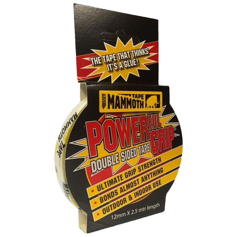 EverBuild 12mm x 2.5m Mammoth Powerful Grip Double Sided Tape