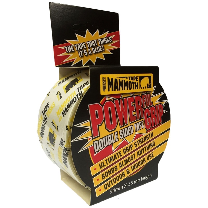 EverBuild 50mm x 2.5m Mammoth Powerful Grip Double Sided Tape