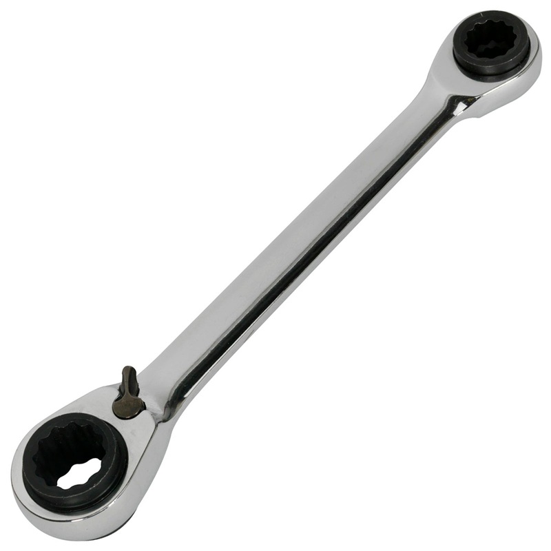 Siegen 4 in 1 Reversible Ratchet Ring Spanner 10, 13, 17 & 19mm