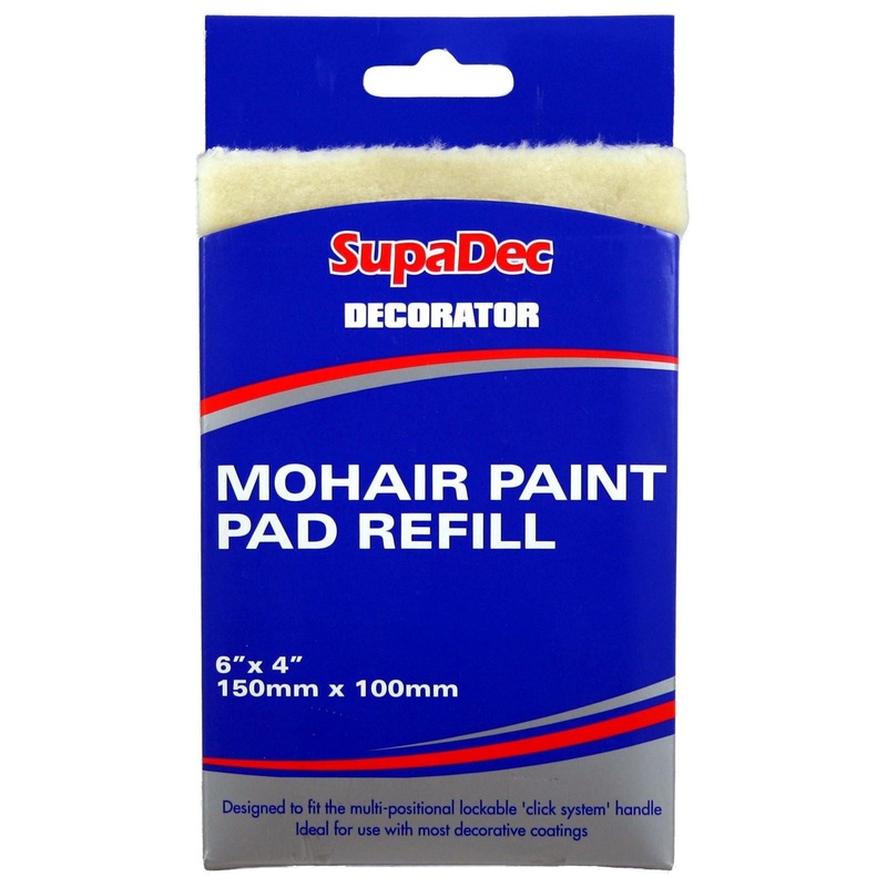 SupaDec Decorator 150mm x 100mm Mohair Paint Pad Refill