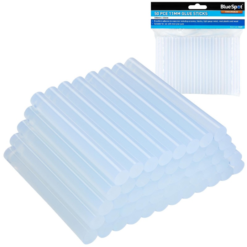 BlueSpot 11mm Glue Sticks 50 Pieces