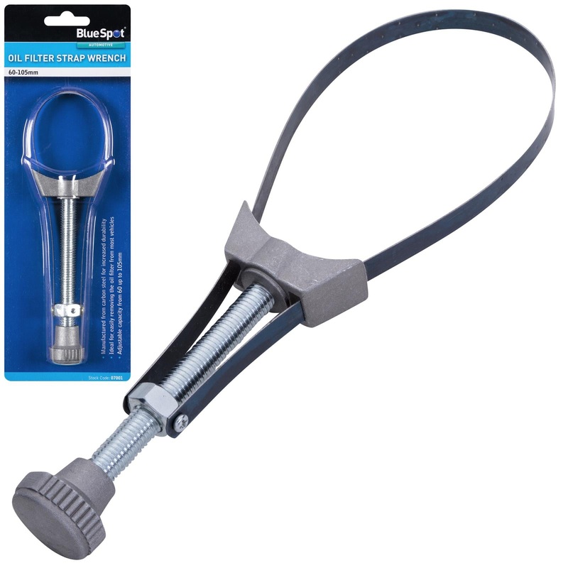 BlueSpot Oil Filter Strap Wrench 60-105mm