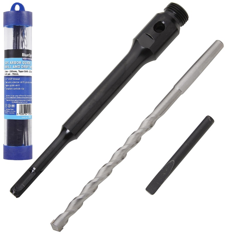BlueSpot SDS Arbor Guide Drill And Drift Key 1/2" BSP Thread