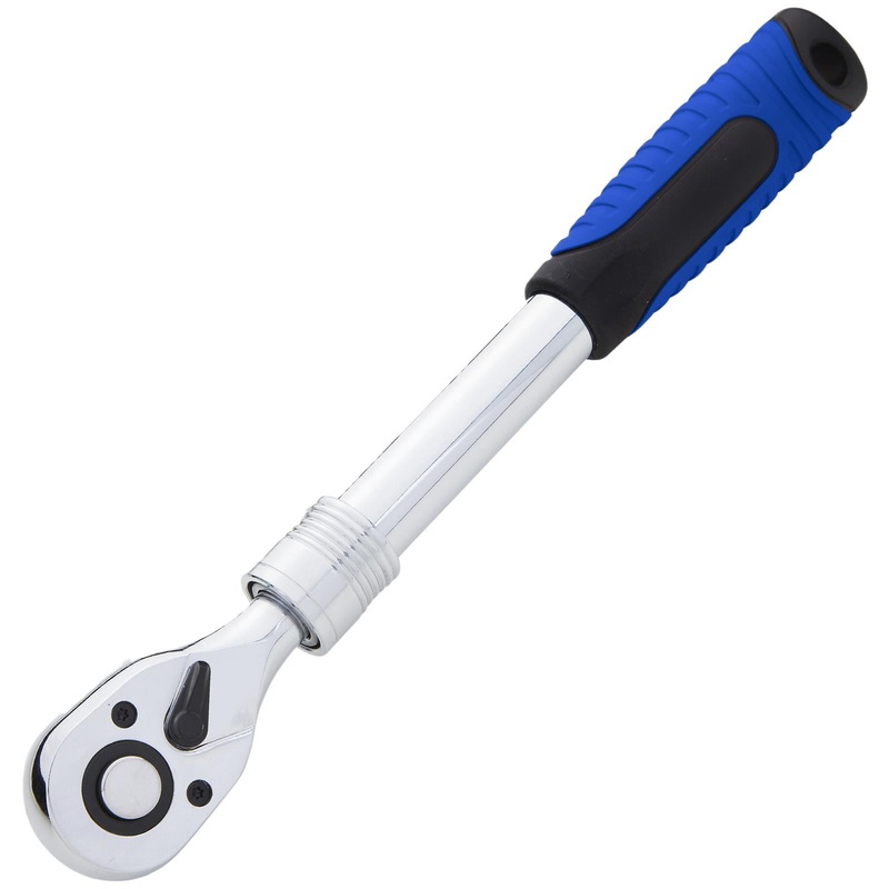 BlueSpot Telescopic Socket Ratchet Handle 1/2" Drive 305mm-440mm 72 Teeth