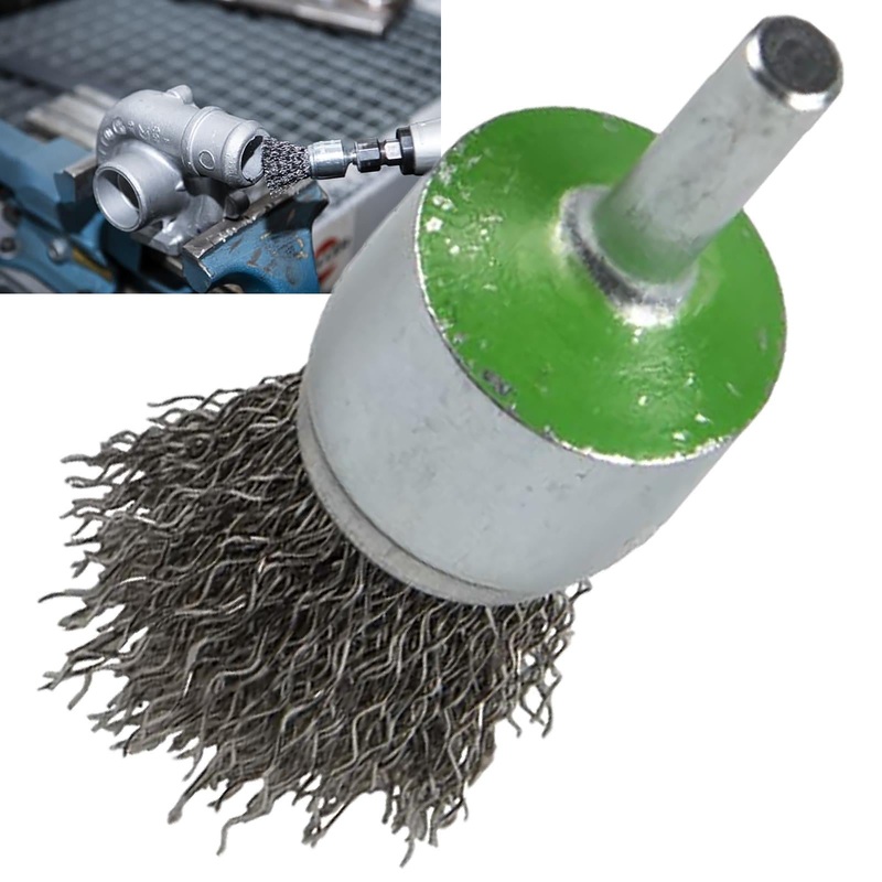 Klingspor Crimped Wire End Brush 6mm Shaft 12mm 25mm 30mm Stainless Steel BPS600W