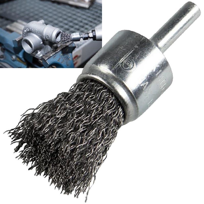 Klingspor Crimped Wire End Brush 6mm Shaft 12mm 25mm 30mm Steel BPS600W