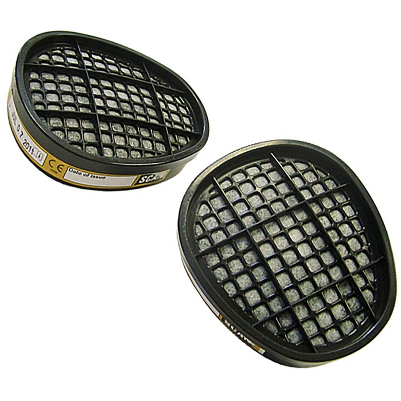 Scan Twin Filter Replacement Respirator Cartridge A1 Pack of 2