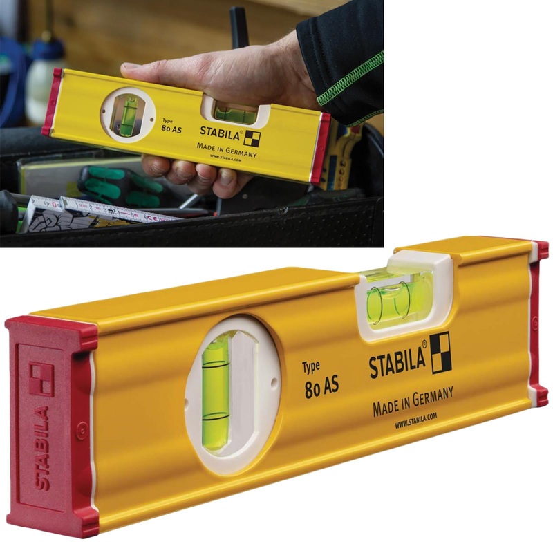 Stabila Spirit Level 20cm 2 Vial 80 AS 19565