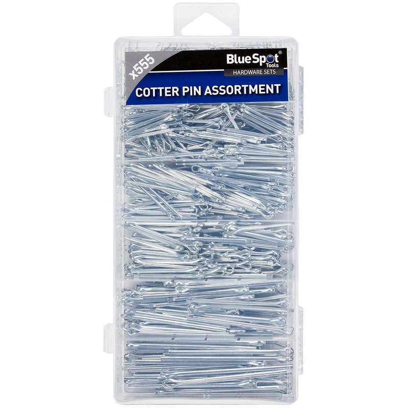 BlueSpot Assorted Cotter Pin Set 555pc