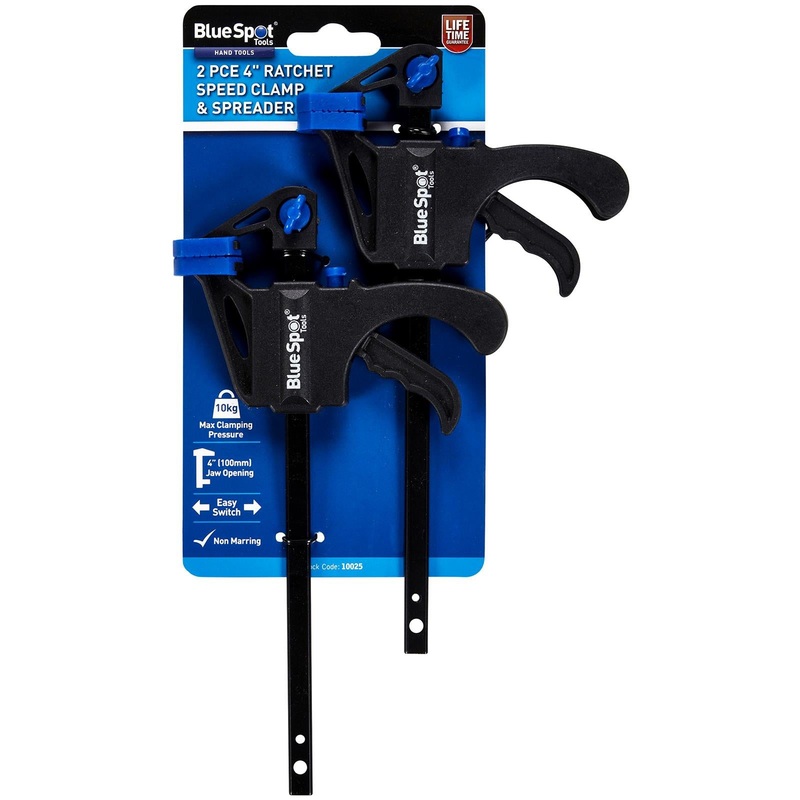 BlueSpot Ratchet Speed Clamp and Spreader 2pc 4