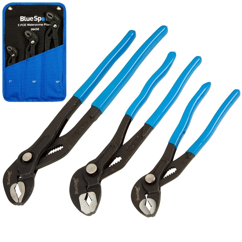 BlueSpot Waterpump Pliers In Wallet 175mm-300mm 3 Piece