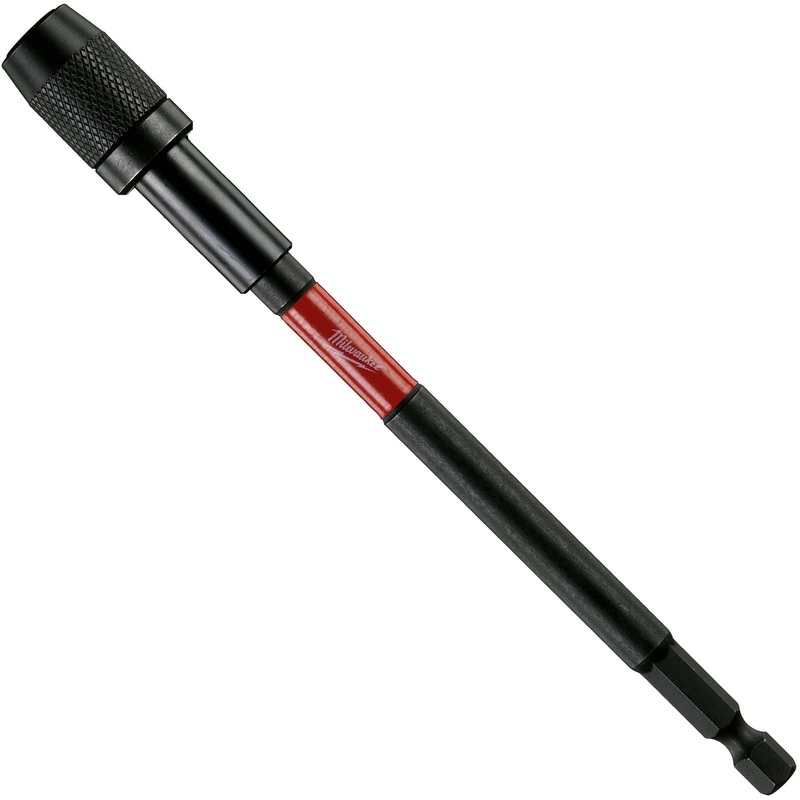 Milwaukee Locking Bit Holder 152mm Shockwave Impact Duty 1/4" Hex Shank