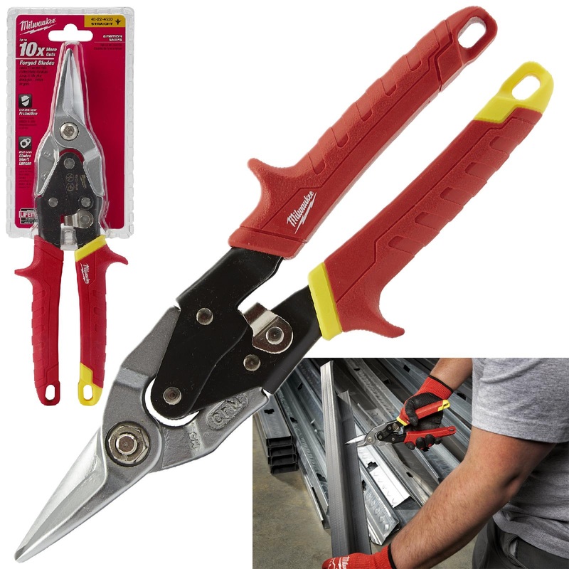 Milwaukee Metal Aviation Snips Straight 260mm