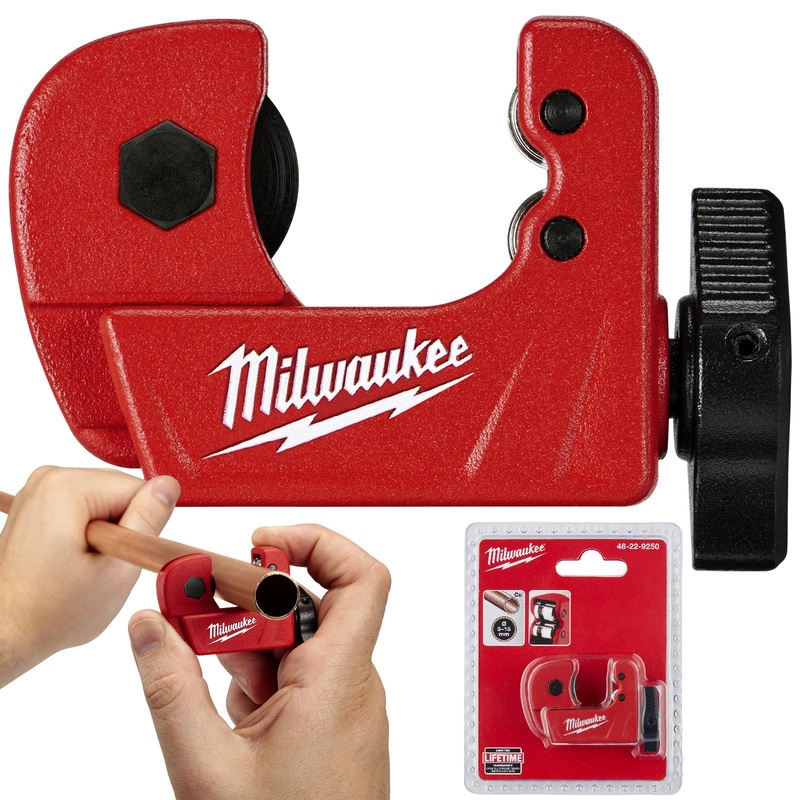 Milwaukee Mini Copper Pipe Tubing Cutter 3 - 15mm Capacity