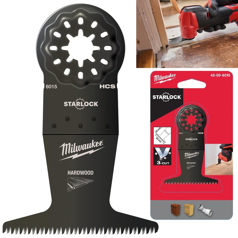 Milwaukee Multi Tool Wood Plunge Cut Cutting Blade 65mm Width x 42mm Length Starlock