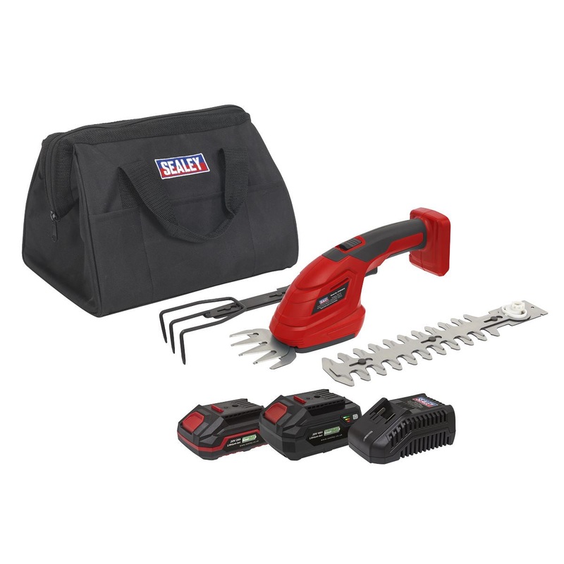 Sealey Cordless 3-in-1 Garden Tool Kit 20V SV20 Series ? 2 Batteries