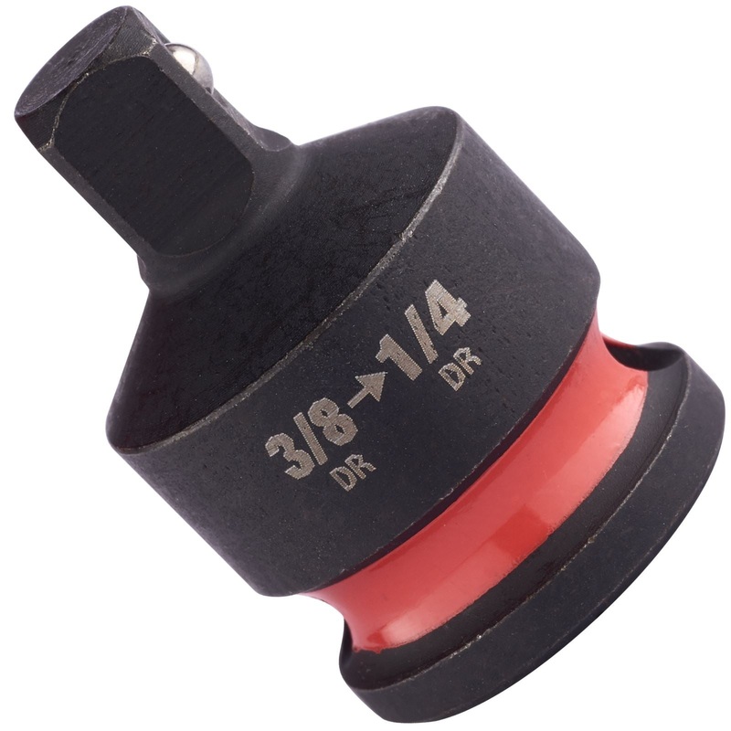 Milwaukee Impact Socket Adaptor 3/8" Drive to 1/4" Drive SHOCKWAVE Impact Duty