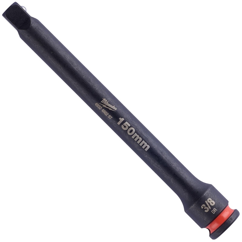 Milwaukee Impact Socket Extension Bar 150mm 3/8" Drive SHOCKWAVE Impact Duty