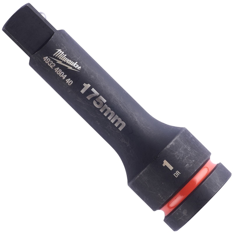 Milwaukee Impact Socket Extension Bar 175mm 1" Drive SHOCKWAVE Impact Duty