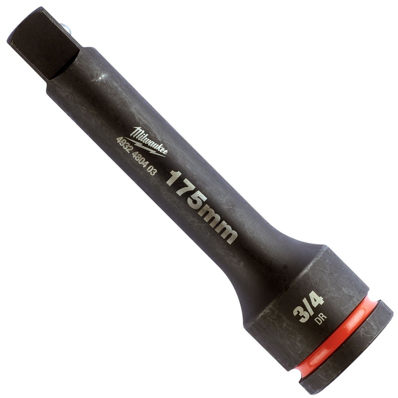 Milwaukee Impact Socket Extension Bar 175mm 3/4" Drive SHOCKWAVE Impact Duty