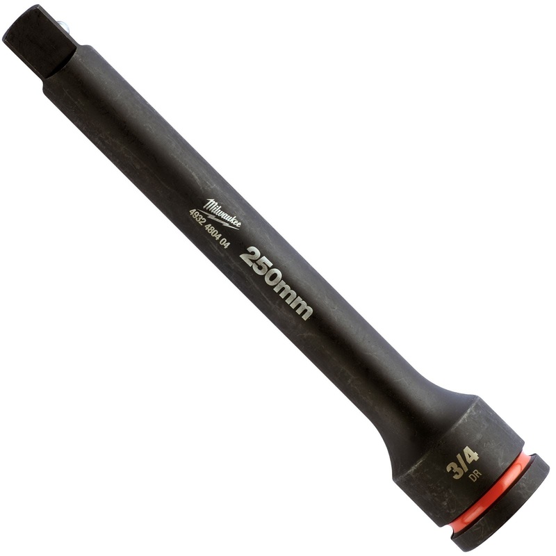 Milwaukee Impact Socket Extension Bar 250mm 3/4" Drive SHOCKWAVE Impact Duty