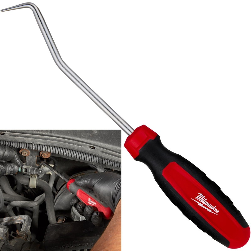 Milwaukee Pick Hook Bent 45 Degree All Metal Core O-Ring Seal Hose Puller