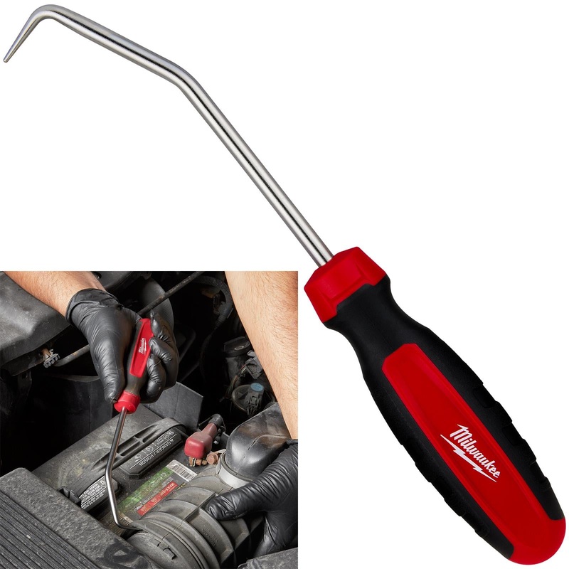 Milwaukee Pick Hook Bent 90 Degree All Metal Core O-Ring Seal Hose Puller