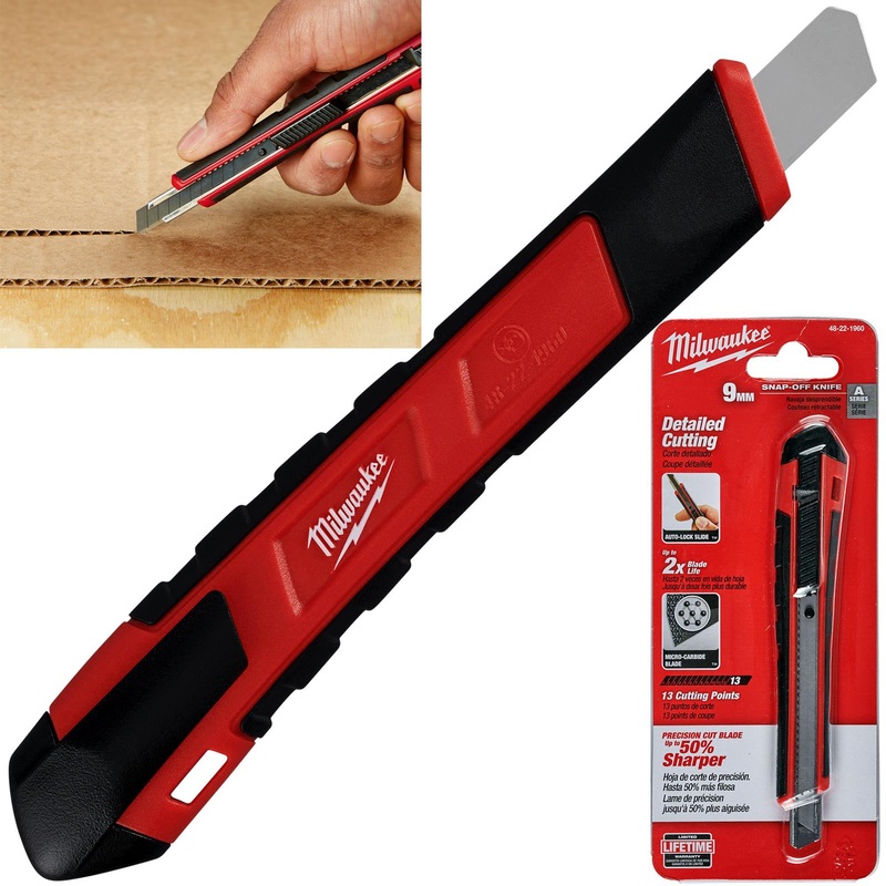 Milwaukee Snap Off Knife 9mm Cutting Blade