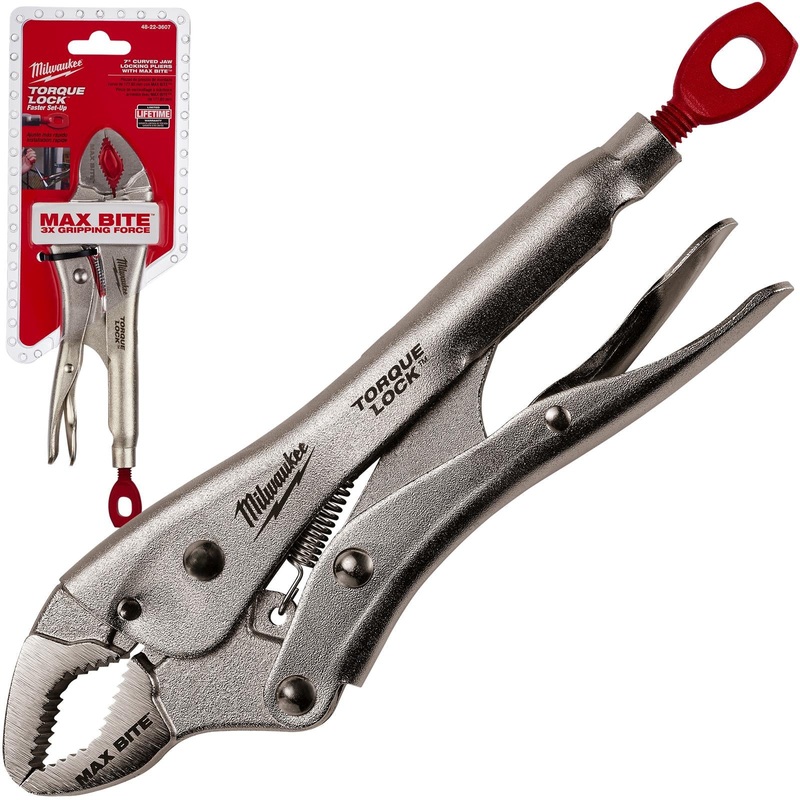 Milwaukee TORQUE LOCK MAXBITE Curved Locking Pliers 175mm 7in