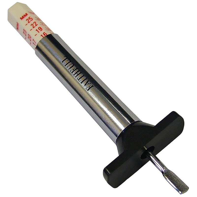 Faithfull Tread Depth Gauge Manual 0-25mm 1mm Graduations