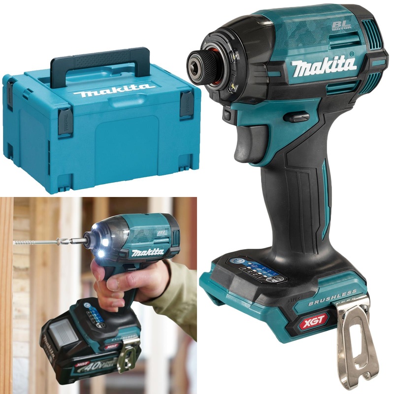 Makita Impact Driver XGT 40V Max Li-ion Brushless Cordless in Makpac Case TD002GZ04 Body Only