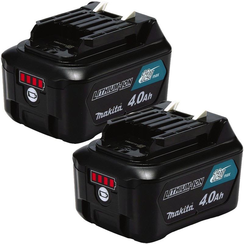 Makita CXT Battery 4.0Ah 12V Max Li-ion Light Compact Charge Level Indicator BL1041B 2 Piece