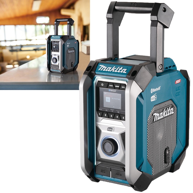 Makita DAB Radio Job Site Work Cordless 12-40V CXT LXT XGT Bluetooth USB AUX MR007GZ Body Only