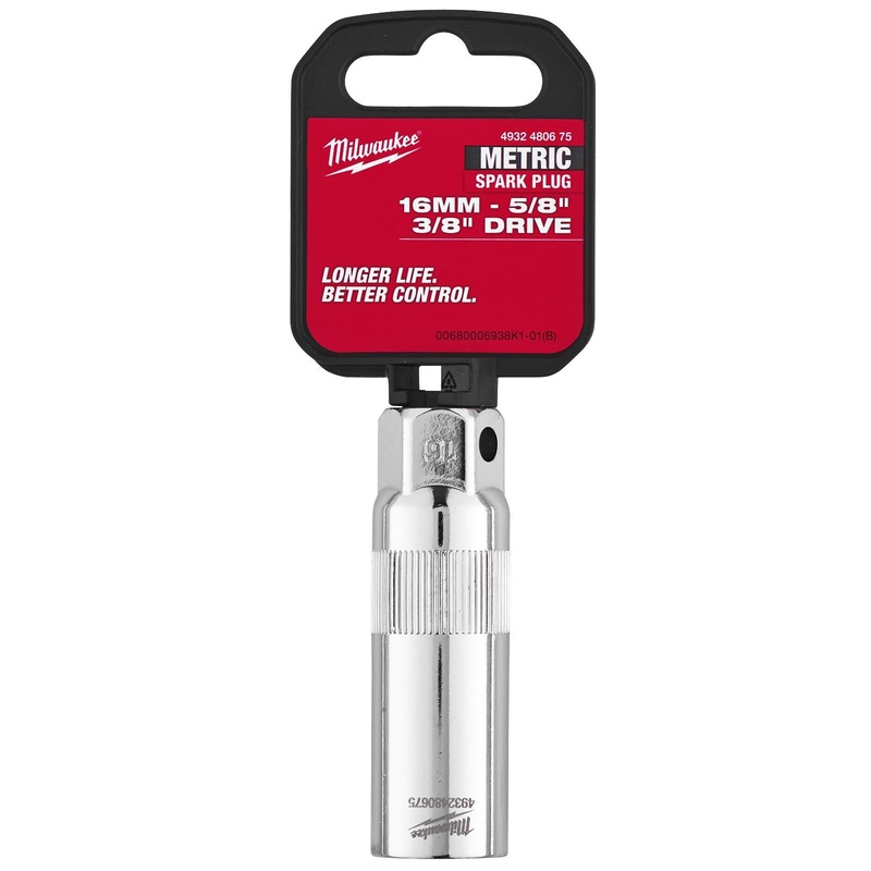 Milwaukee Spark Plug Socket 3/8" Drive 16mm