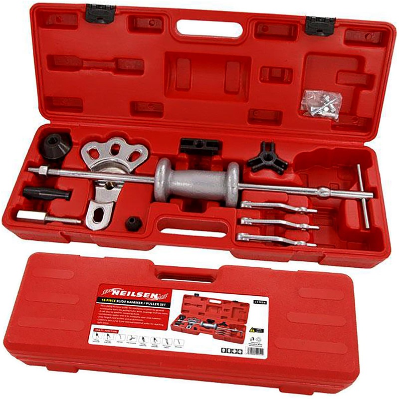 Neilsen Slide Hammer Dent Puller Set Bearing Hub Wrench Remover Garage Mechanic