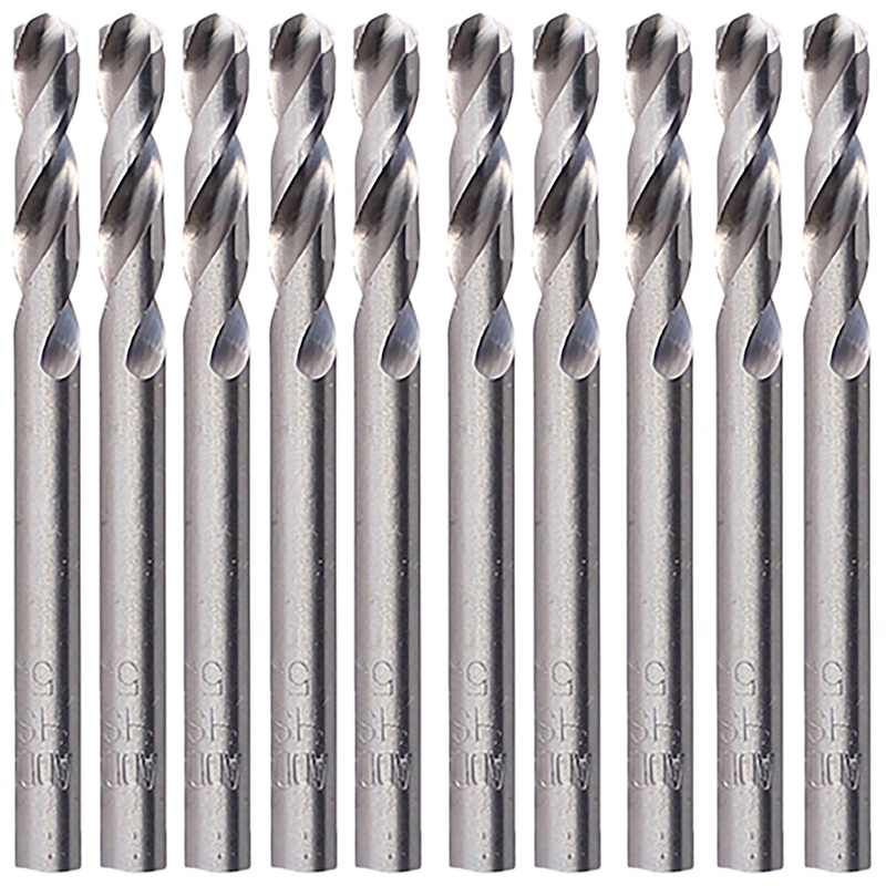 TIMCO Drill Bits HSS M2 Ground Stub 10 Pack Tube 3.2-5.0mm Choose Size