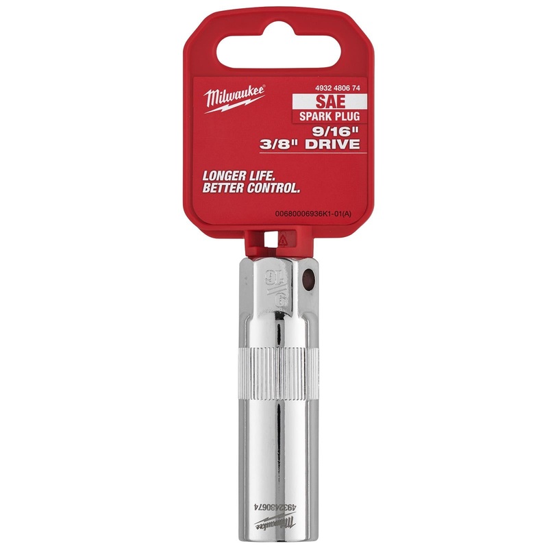 Milwaukee Spark Plug Socket 3/8" Drive 9/16