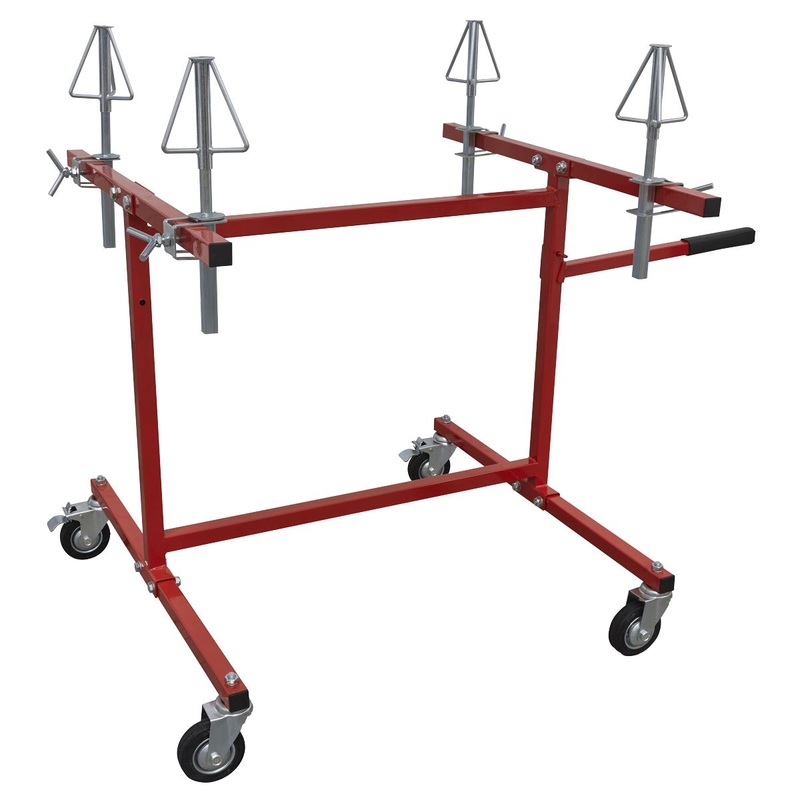 Sealey Alloy Wheel Repair/Painting Stand - 4-Wheel Capacity