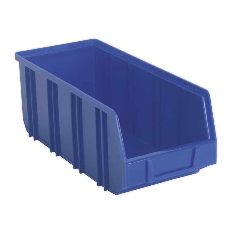 Sealey Plastic Storage Bin Deep 145 x 335 x 125mm Blue Pack of 16