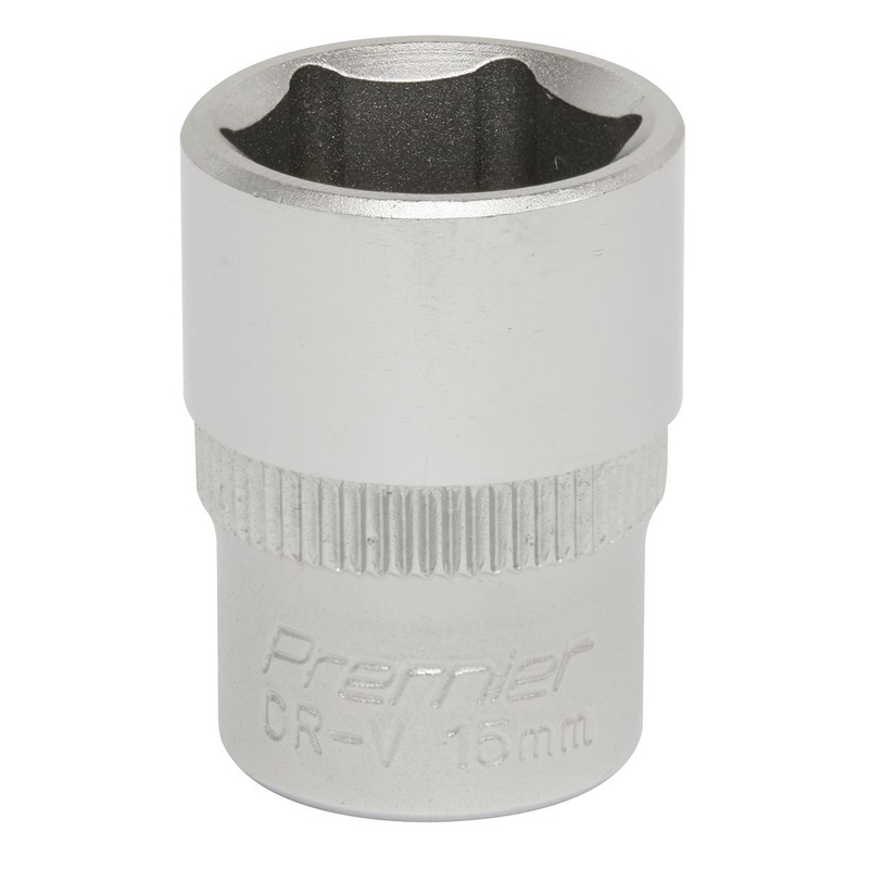 Sealey Premier WallDrive Socket 15mm 3/8"Sq Drive