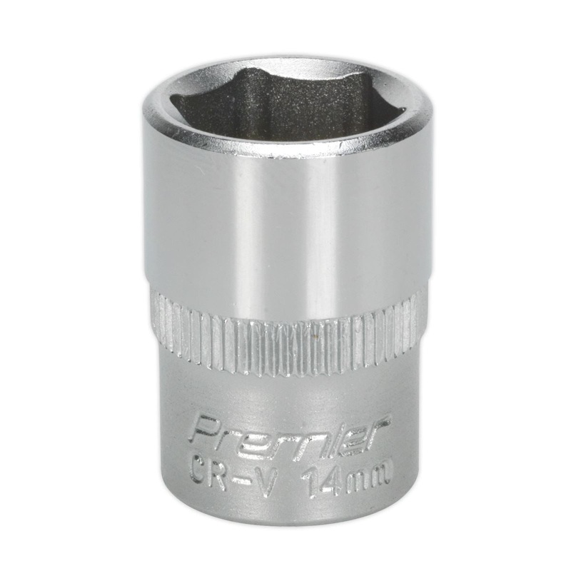 Sealey Premier WallDrive Socket 14mm 3/8"Sq Drive