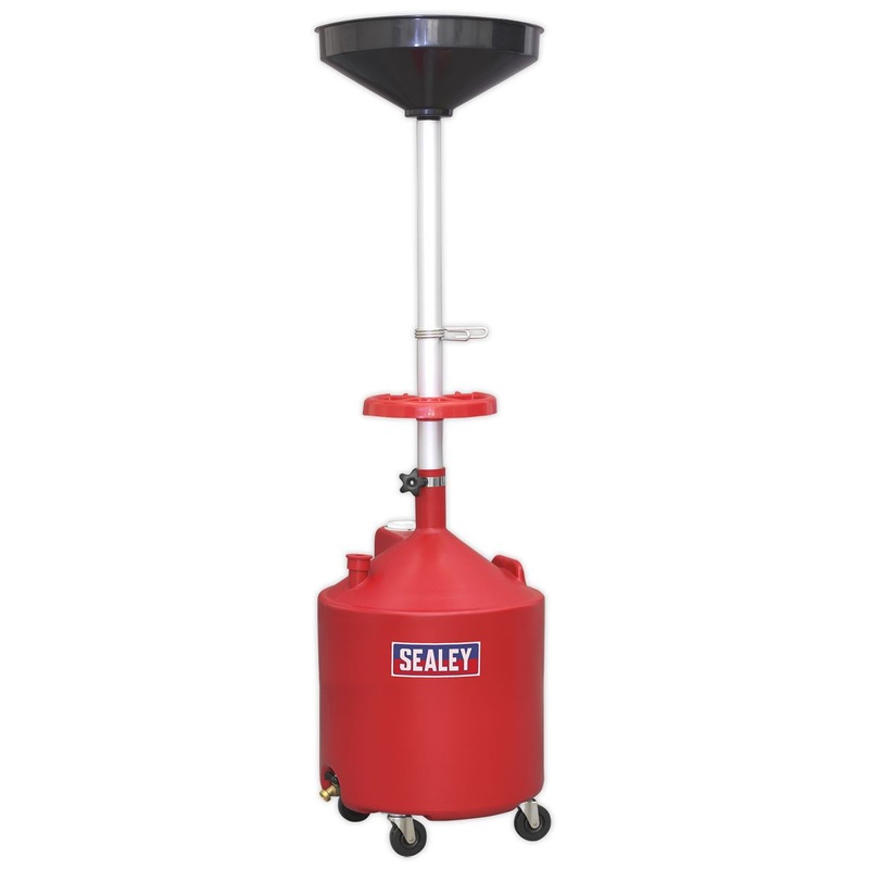 Sealey Mobile Oil Drainer 80L - Gravity Discharge