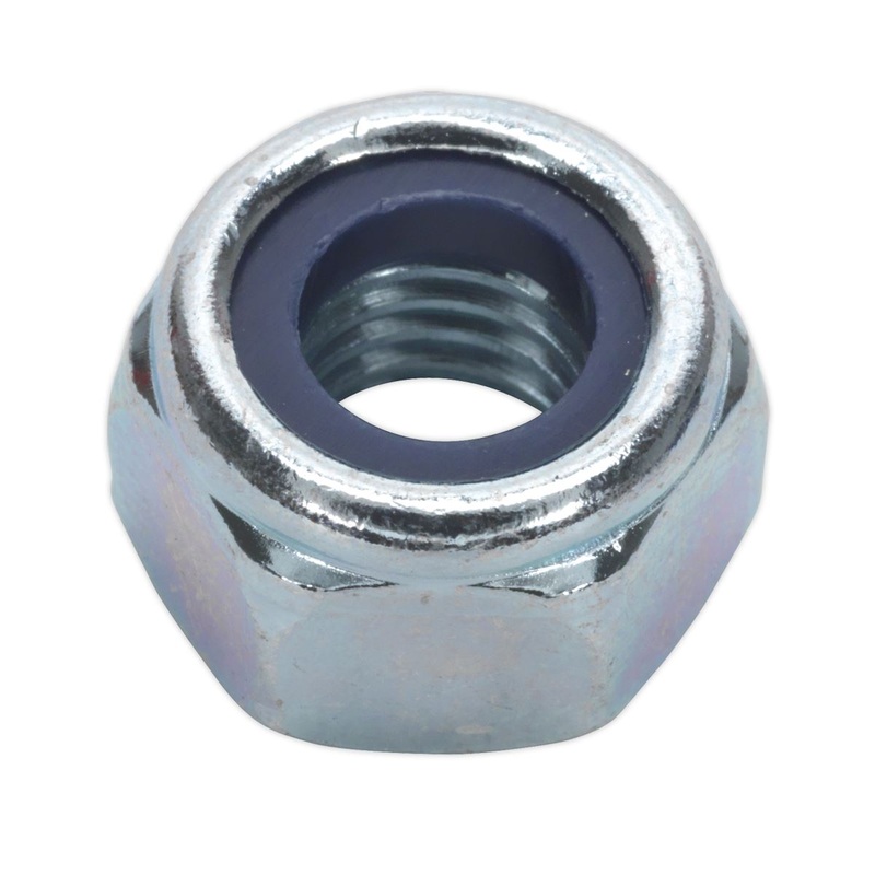 Sealey Nylon Locknut M10 Zinc Pack of 100