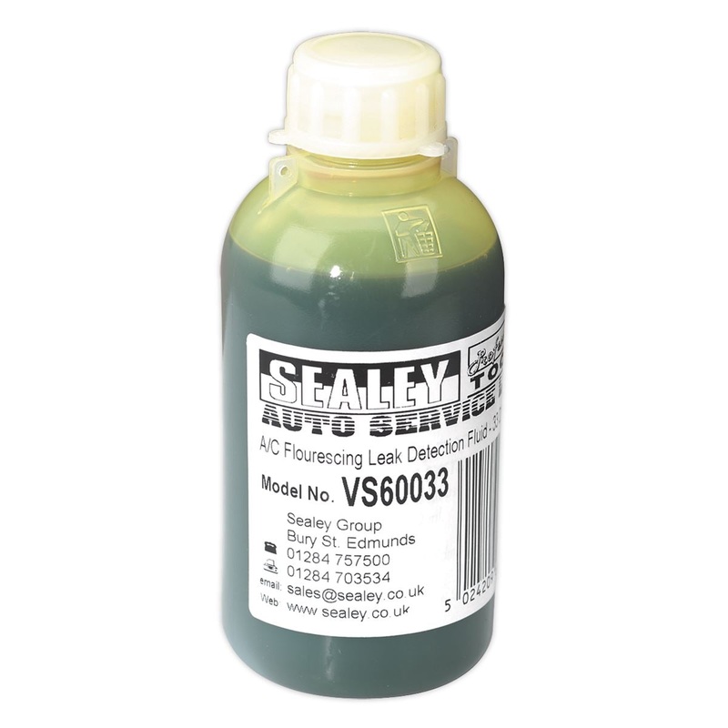 Sealey Air Conditioning Fluorescing Leak Detection Dye - 33 Dose Bottle